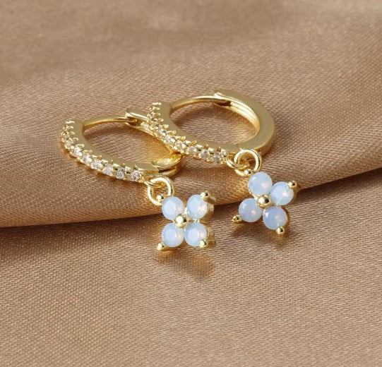 Eternal Bloom Hoops, Gold plated