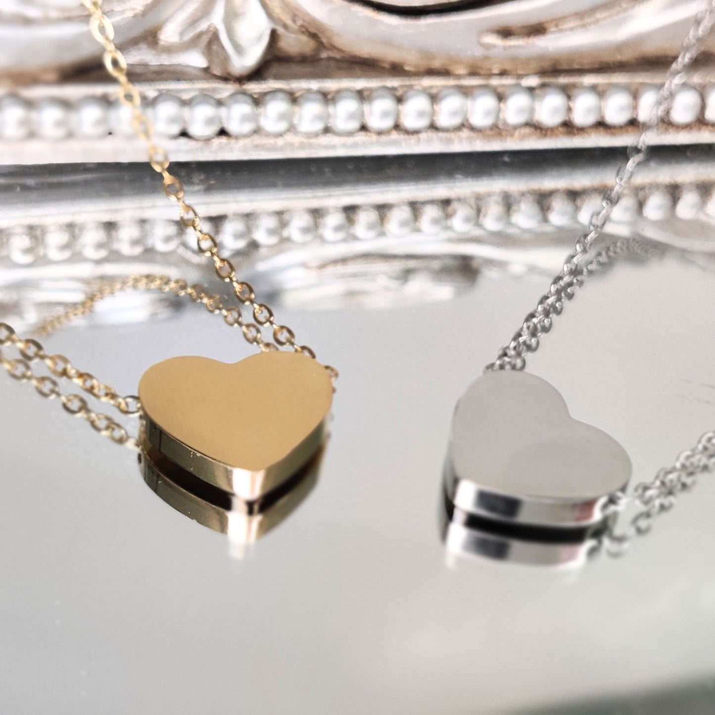 Eternal Love Necklace, 18K Gold PVD Stainless Steel Heart Necklace