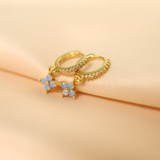 Eternal Bloom Hoops, Gold plated