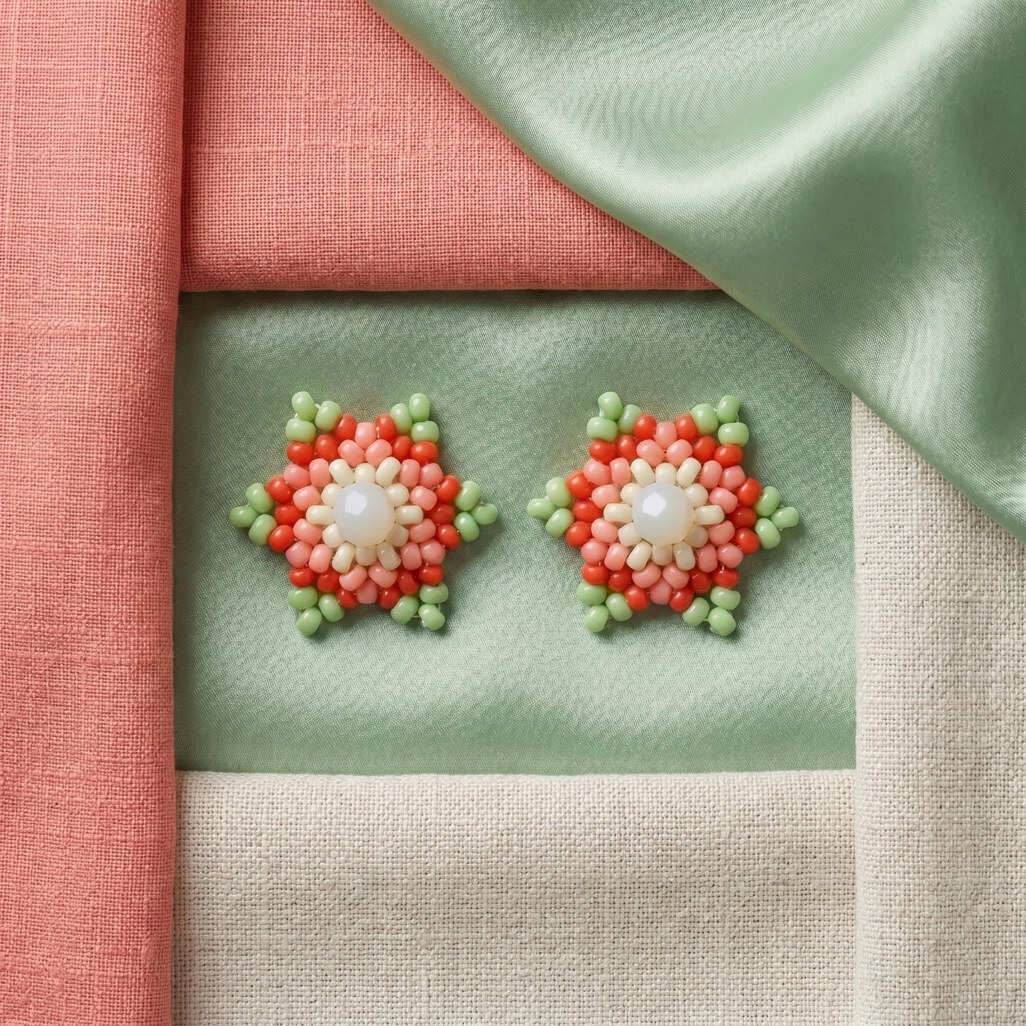 Mint & Coral Star